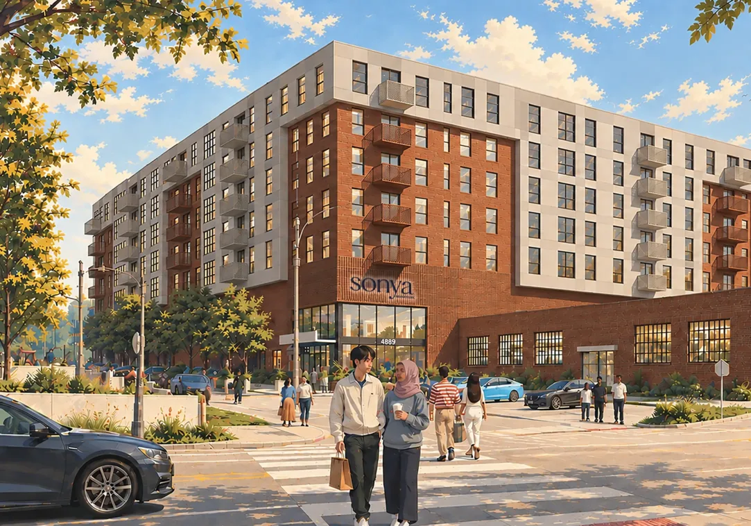 pedestrian view of sonya manayunk